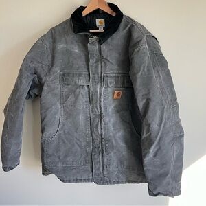 Carhartt Men's Arctic Quilt Lined Grey Duck Traditional Coat (C26) Full Zip 2XLT